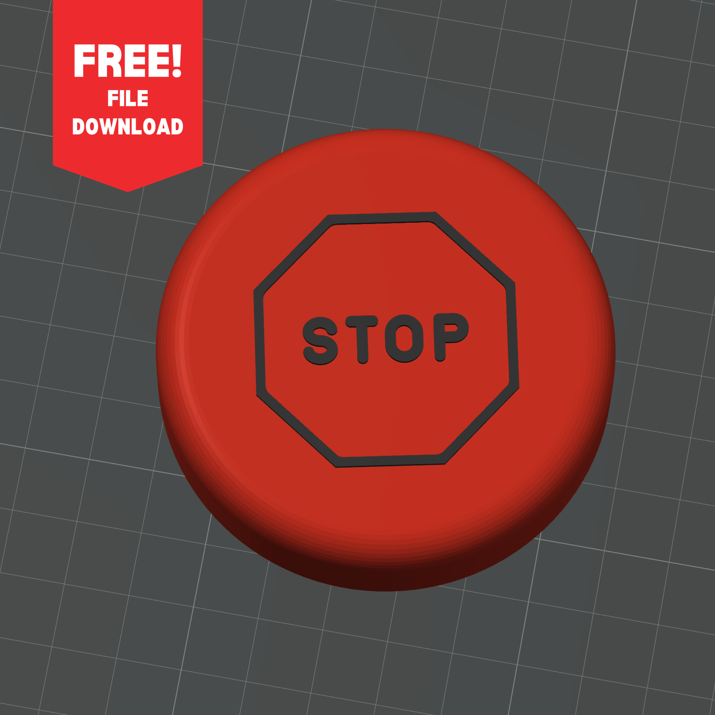Free Download - Stop Sign Emoji Switch Botton Top