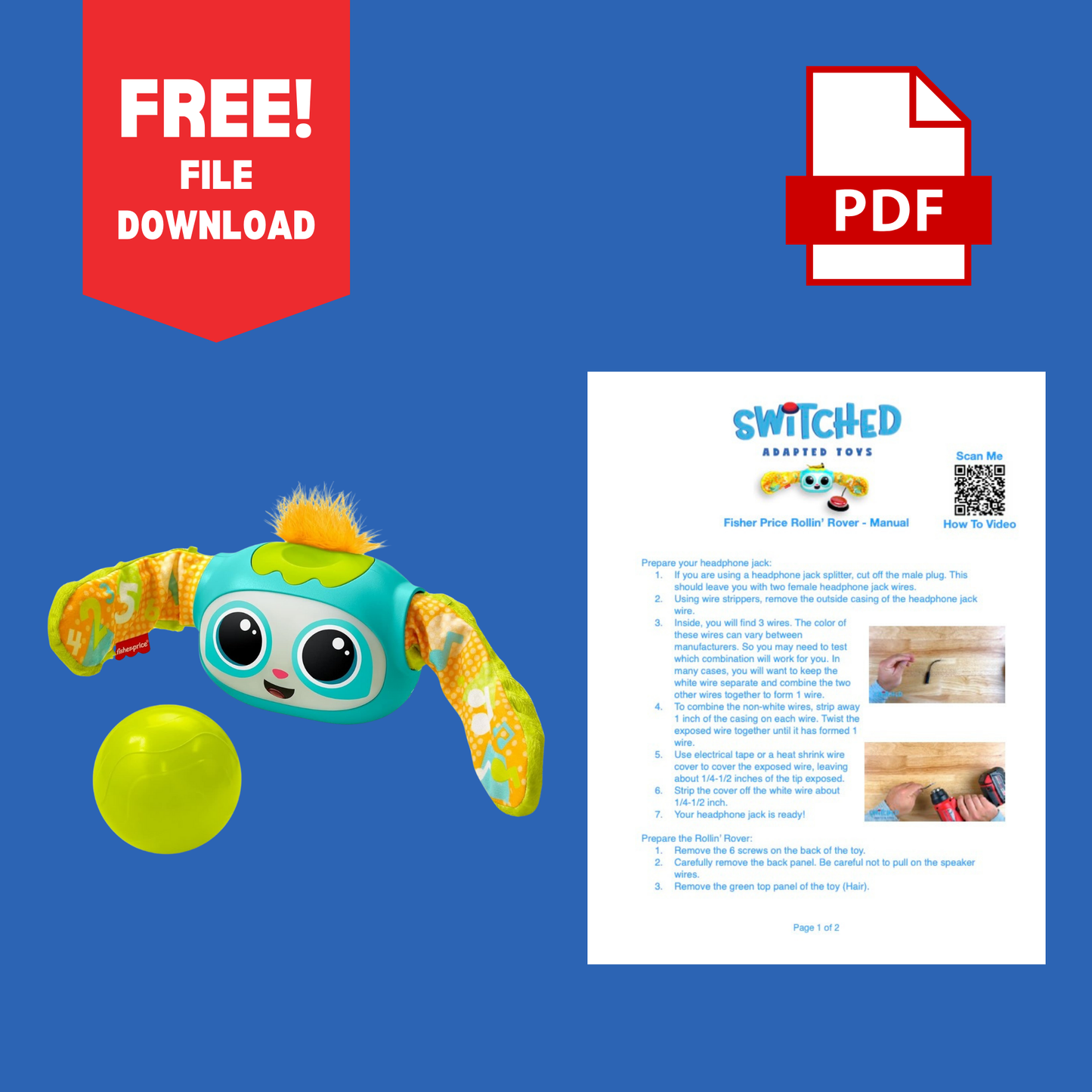 Free File Download – PDF Manual: Fisher-Price Rollin’ Rovee Switch Adaptation Guide