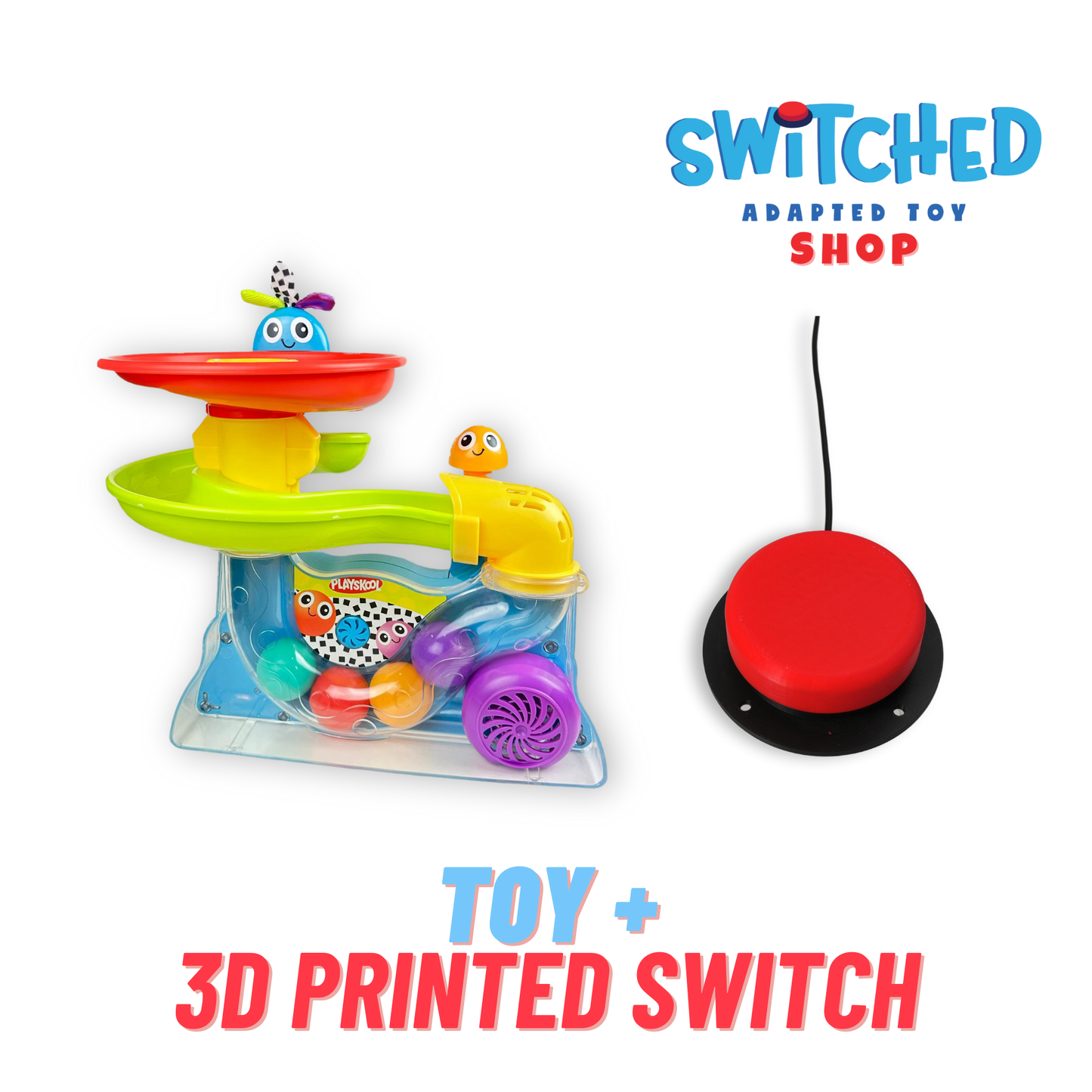 Switch Adapted Playskool Busy Ball Popper