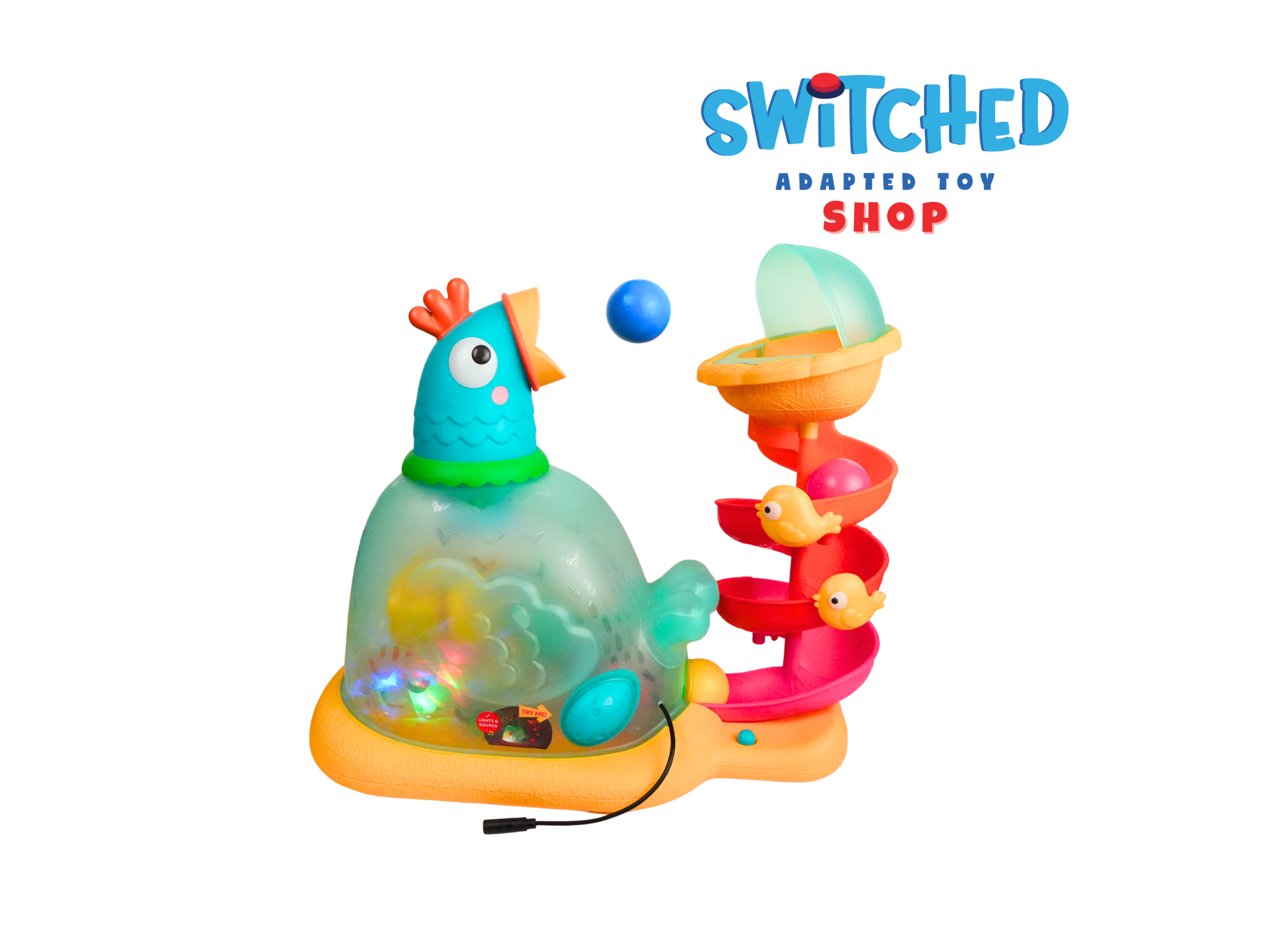 Switch Adapted Pop-a-Doodle-Doo Chicken Ball Popper – Switched