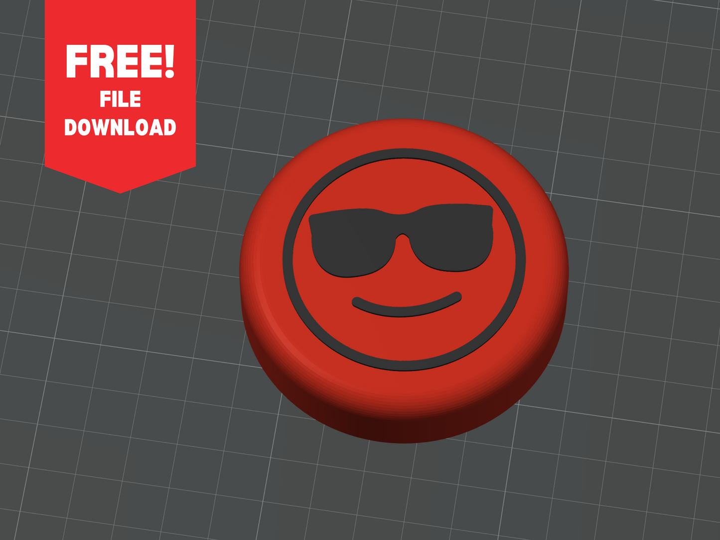 Free Download - Sunglasses Emoji Switch Button Top