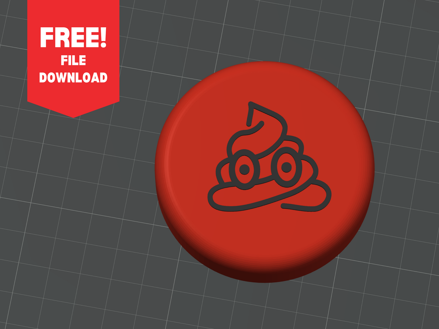 Free Download - Poop Face Emoji Switch Botton Top