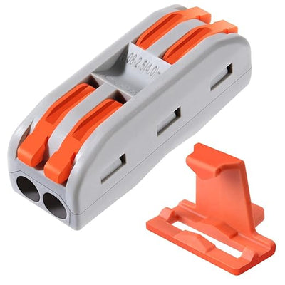 Lever Wire Nut 2 Circuit Inline Splices 28-12 AWG