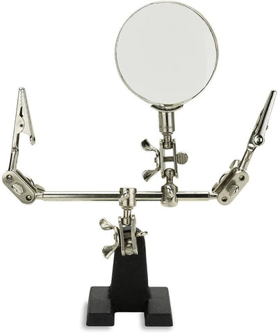 Adjustable Helping Hand with Magnifying Glass