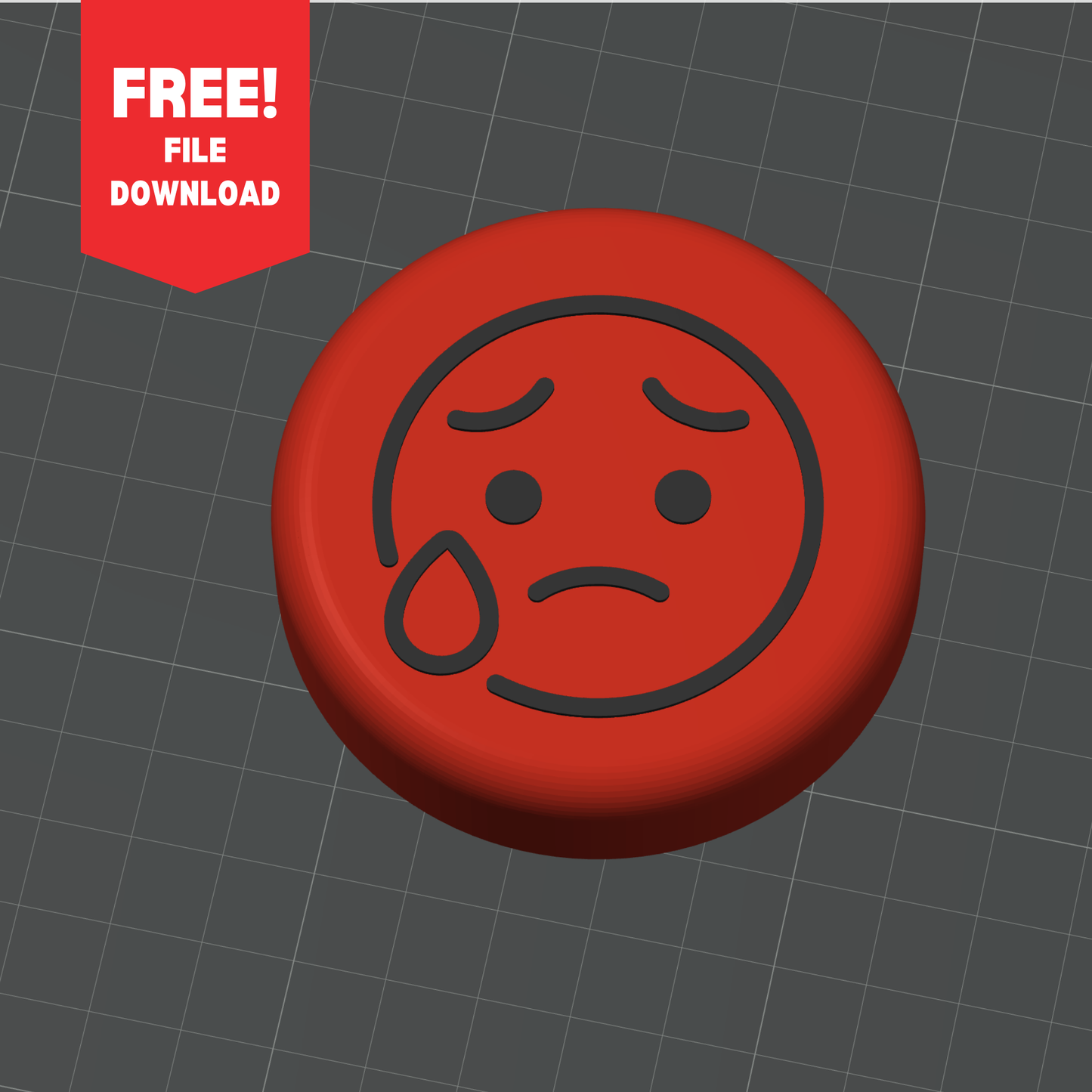 Free Download - Cry Emoji Switch Botton Top