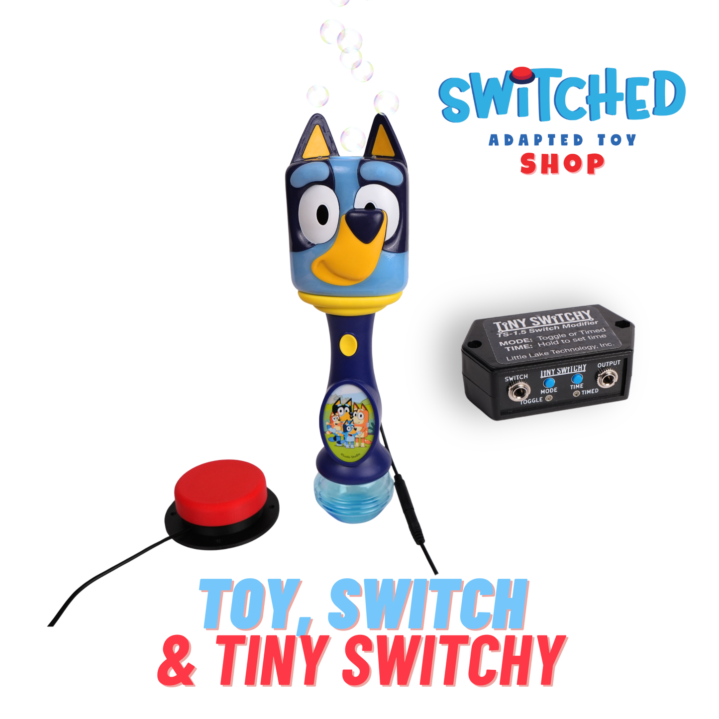 Switch Adapted Bluey Light &amp; Sound Bubble Wand
