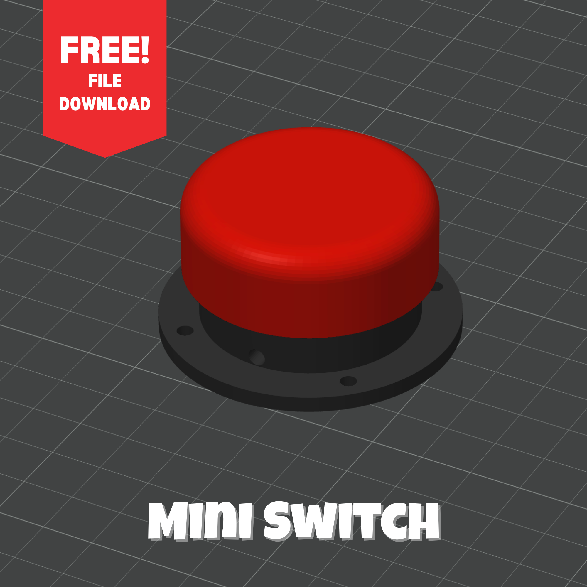 Mouse Switch Scale Model Free Download- 3D Printed Mini Switch – Switched Adapted Toys