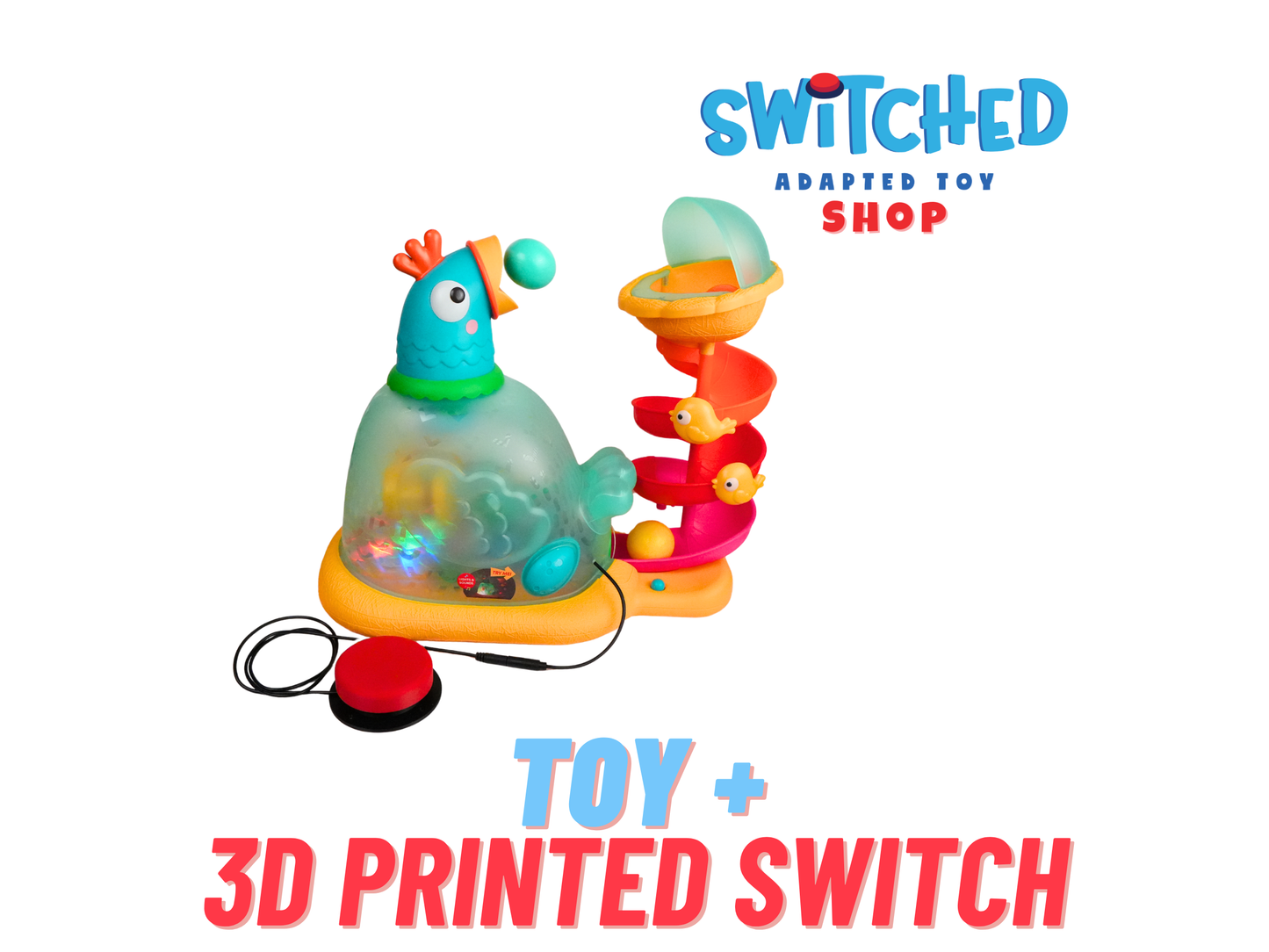 Switch Adapted Pop-a-Doodle-Doo Chicken Ball Popper